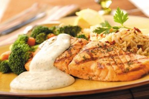 Wildtree Grilled Salmon with Dill Sauce