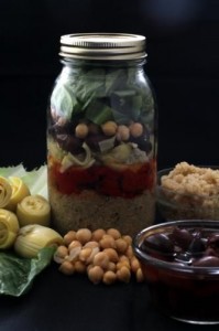 Mediterranean Quinoa Mason Jar Salad
